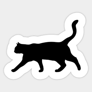 Elegant cat vector silhouette Sticker